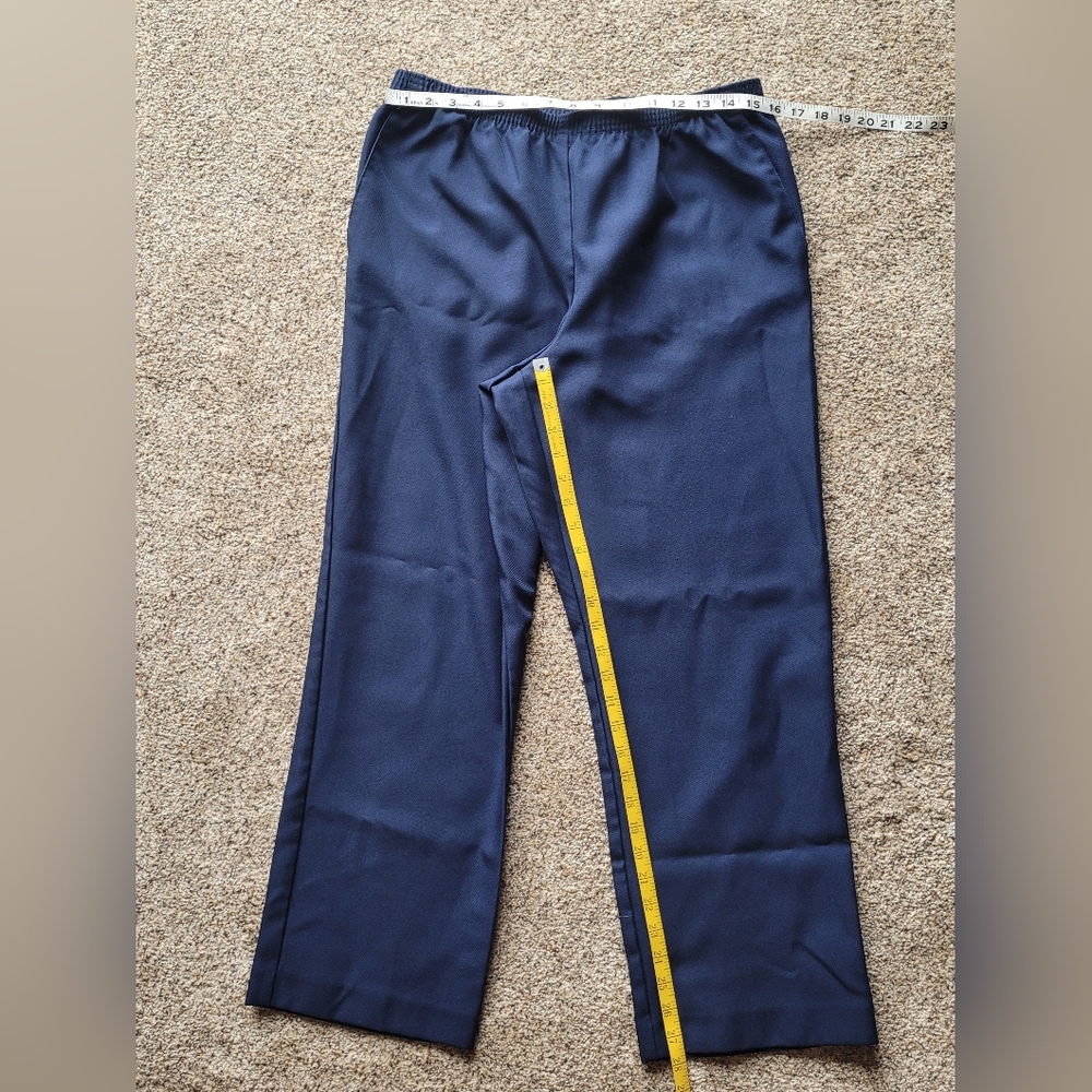 Alfred Dunner Women's Classic Navy Pants